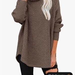 Cozy Brown Knit Sweater